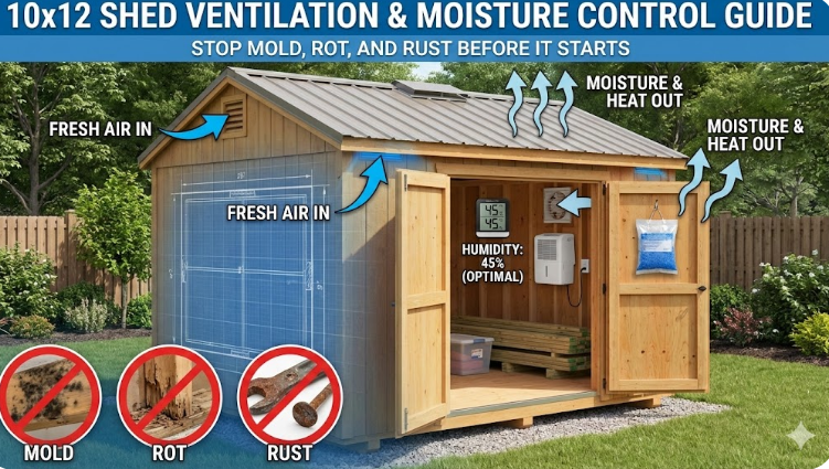10x12 Shed Ventilation & Moisture