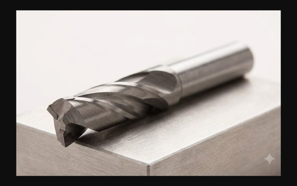 A high-resolution, focused product photograph of a single carbide-tipped Straight Router Bit, as derived from the information in the provided chart diagram. The bit is isolated against a clean background, sharply showing its cutting edges and solid shank.